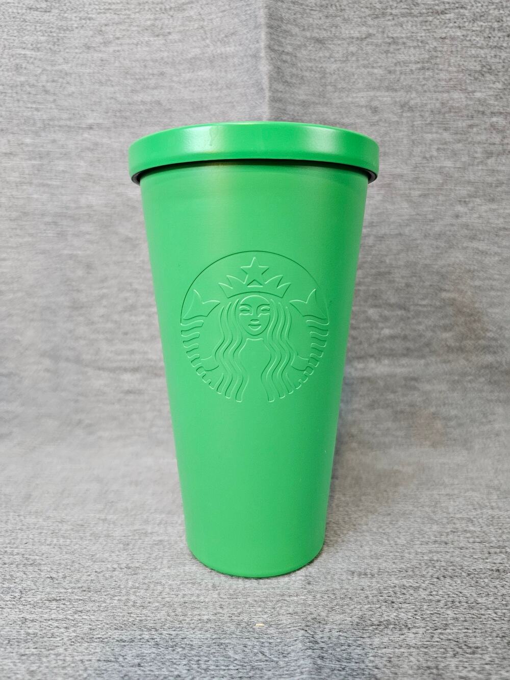 Starbucks Matte Lime Green Stainless Steel Travel Tumbler 16 oz. No Straw 2016